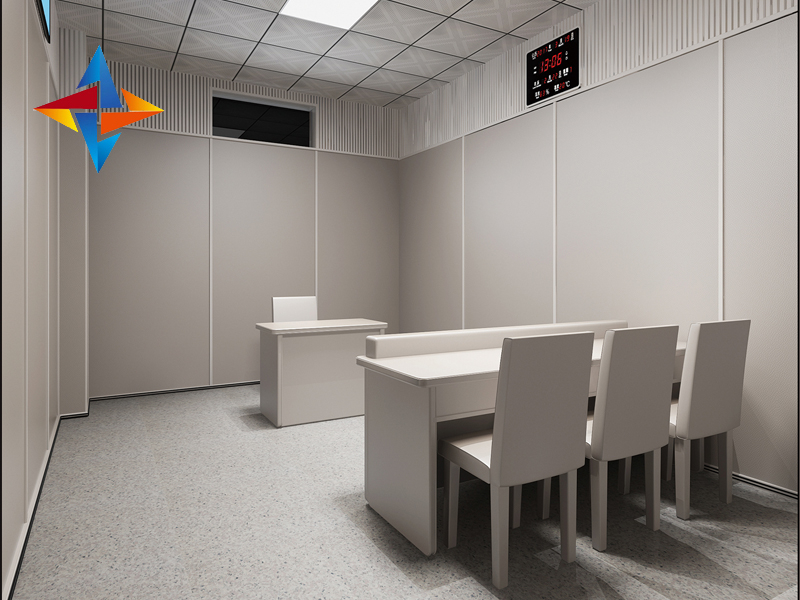 談話室防撞軟包+防撞軟包桌椅+防撞衛(wèi)浴、馬桶、硅膠洗手臺、蹲便器